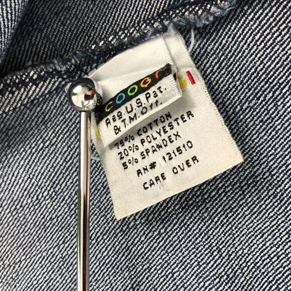 Coogi Denim Jacket Teen Youth Catch The Buzz Bumblebee Red Yellow Size XL - Picture 8 of 12